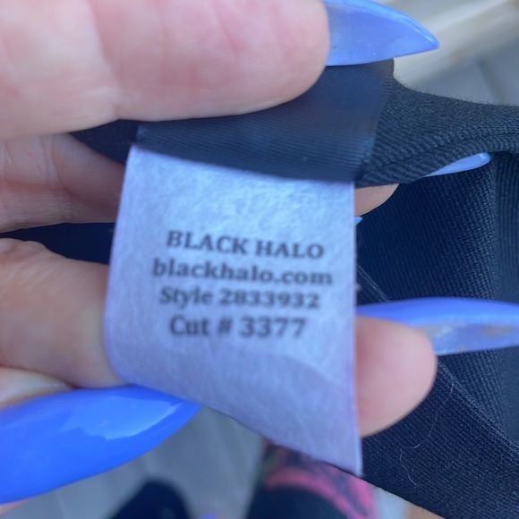 🌟 Black Halo Sz 12 Cocktail Dress 🌟 - Picture 9 of 12